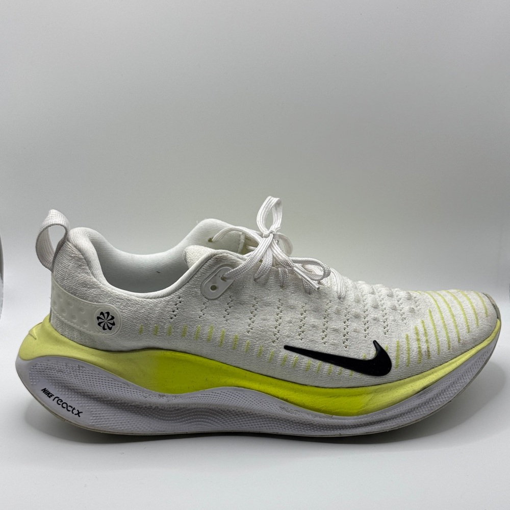Nike White/Light Volt Lemon Twist Black Athletic Sneakers